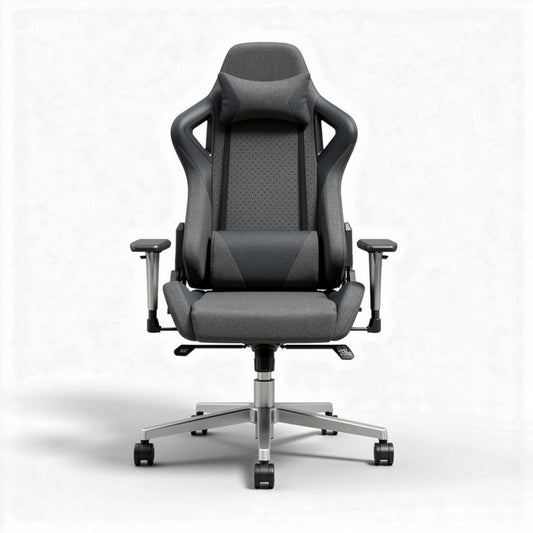 Ergonomic gaming chair with adjustable armrests and breathable fabric 65 x 65 x 120cm