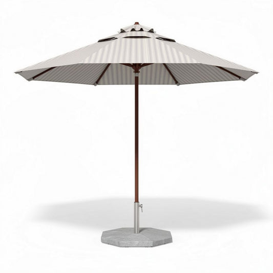 Cantilever patio umbrella with steel frame and aluminum pole 300 x 300 x 250cm beige color